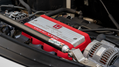 1993 Acura NSX in Grand Prix White over Red