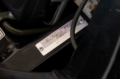 1993 Acura NSX in Grand Prix White over Red