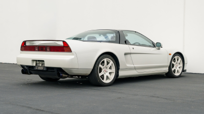 1993 Acura NSX in Grand Prix White over Red