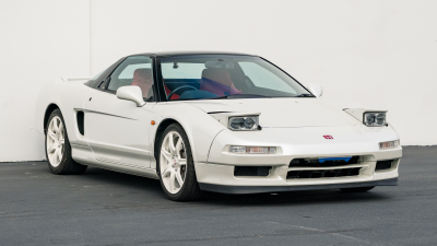 1993 Acura NSX in Grand Prix White over Red