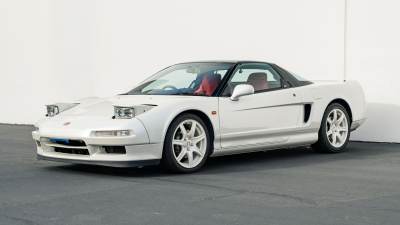 1993 Acura NSX in Grand Prix White over Red