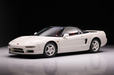 1995 Acura NSX in Grand Prix White over Red