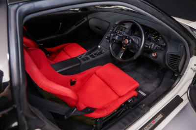 1995 Acura NSX in Grand Prix White over Red