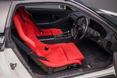 1995 Acura NSX in Grand Prix White over Red