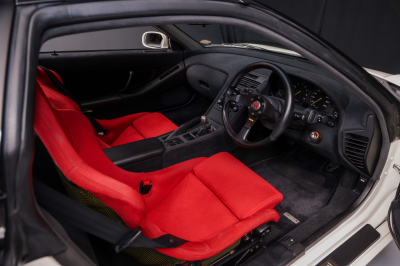 1995 Acura NSX in Grand Prix White over Red