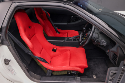 1995 Acura NSX in Grand Prix White over Red