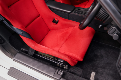 1995 Acura NSX in Grand Prix White over Red