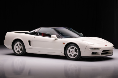 1995 Acura NSX in Grand Prix White over Red