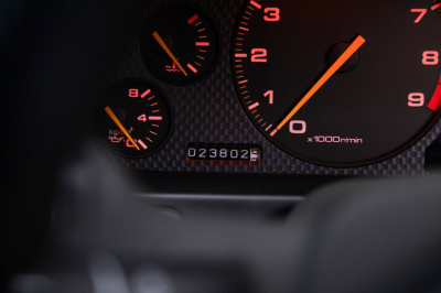 1995 Acura NSX in Grand Prix White over Red