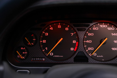 1995 Acura NSX in Grand Prix White over Red