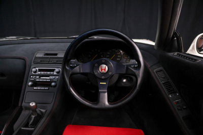 1995 Acura NSX in Grand Prix White over Red