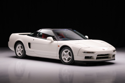 1995 Acura NSX in Grand Prix White over Red