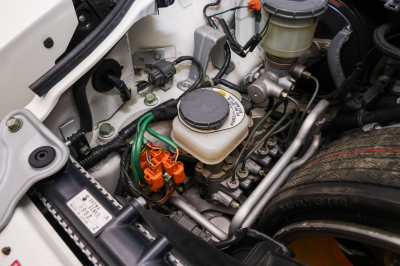 1995 Acura NSX in Grand Prix White over Red