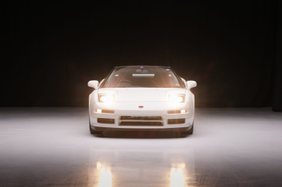 1995 Acura NSX in Grand Prix White over Red