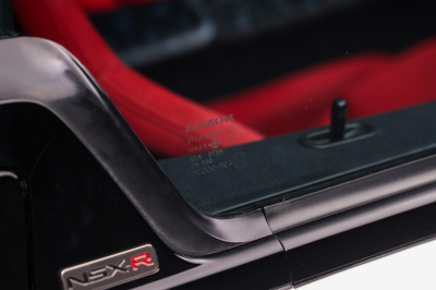 1995 Acura NSX in Grand Prix White over Red