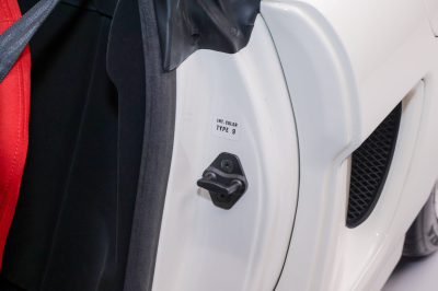 1995 Acura NSX in Grand Prix White over Red