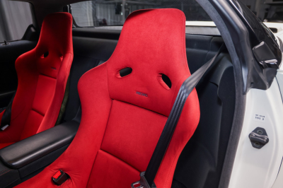 1995 Acura NSX in Grand Prix White over Red