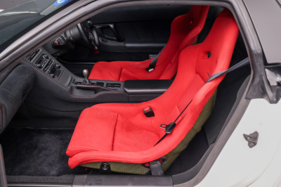 1995 Acura NSX in Grand Prix White over Red