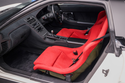 1995 Acura NSX in Grand Prix White over Red