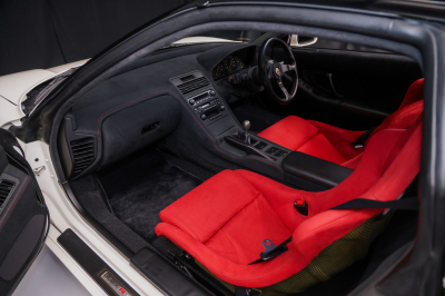 1995 Acura NSX in Grand Prix White over Red