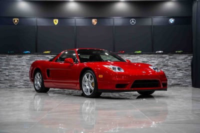 2005 Acura NSX in New Formula Red over Black