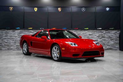 2005 Acura NSX in New Formula Red over Black