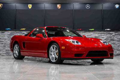 2005 Acura NSX in New Formula Red over Black