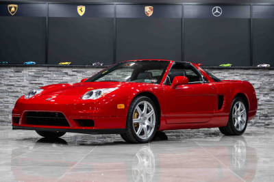 2005 Acura NSX in New Formula Red over Black