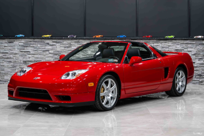 2005 Acura NSX in New Formula Red over Black