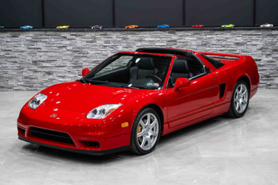 2005 Acura NSX in New Formula Red over Black
