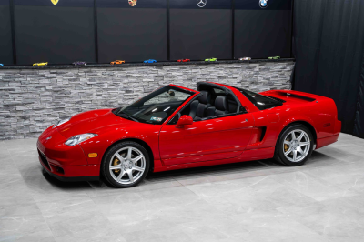 2005 Acura NSX in New Formula Red over Black