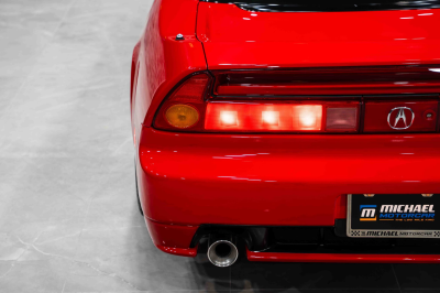 2005 Acura NSX in New Formula Red over Black