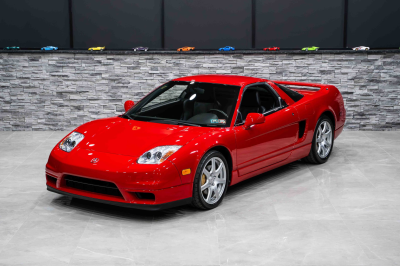 2005 Acura NSX in New Formula Red over Black