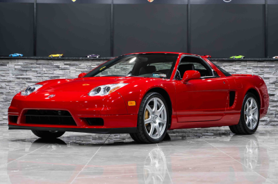 2005 Acura NSX in New Formula Red over Black