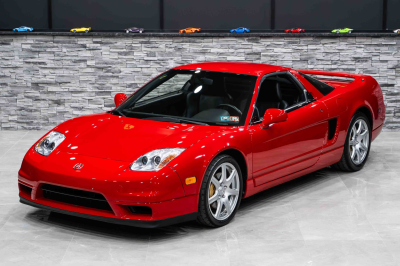 2005 Acura NSX in New Formula Red over Black