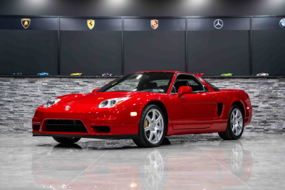 2005 Acura NSX in New Formula Red over Black