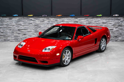 2005 Acura NSX in New Formula Red over Black