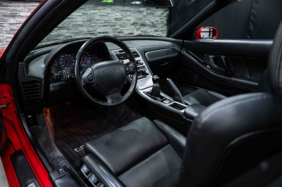 2005 Acura NSX in New Formula Red over Black