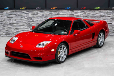 2005 Acura NSX in New Formula Red over Black