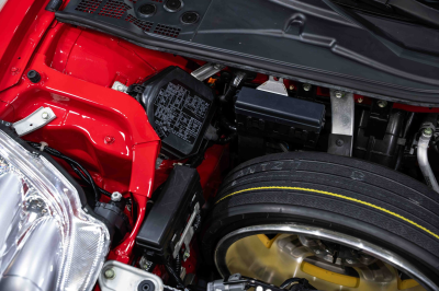 2005 Acura NSX in New Formula Red over Black