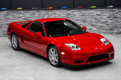 2005 Acura NSX in New Formula Red over Black