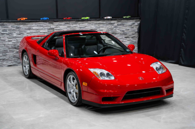 2005 Acura NSX in New Formula Red over Black