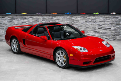 2005 Acura NSX in New Formula Red over Black