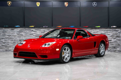 2005 Acura NSX in New Formula Red over Black