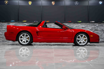 2005 Acura NSX in New Formula Red over Black