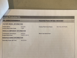 2005 Acura NSX in Rio Yellow over Black