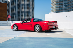 2005 Acura NSX in New Formula Red over Red