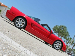 2005 Acura NSX in New Formula Red over Tan