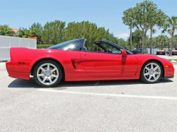 2005 Acura NSX in New Formula Red over Tan