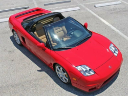 2005 Acura NSX in New Formula Red over Tan